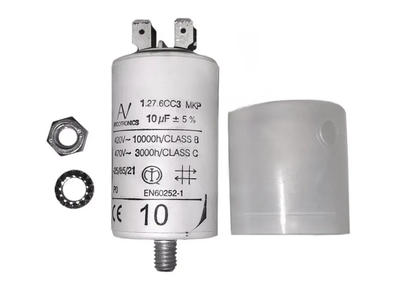 10 Μf 450V Electrolytic Motor Run Capacitor 1