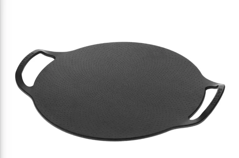 15-Inch Pre-Seasoned Cast Iron Pizza Pan – Rustic Crust-Baking Surface 1