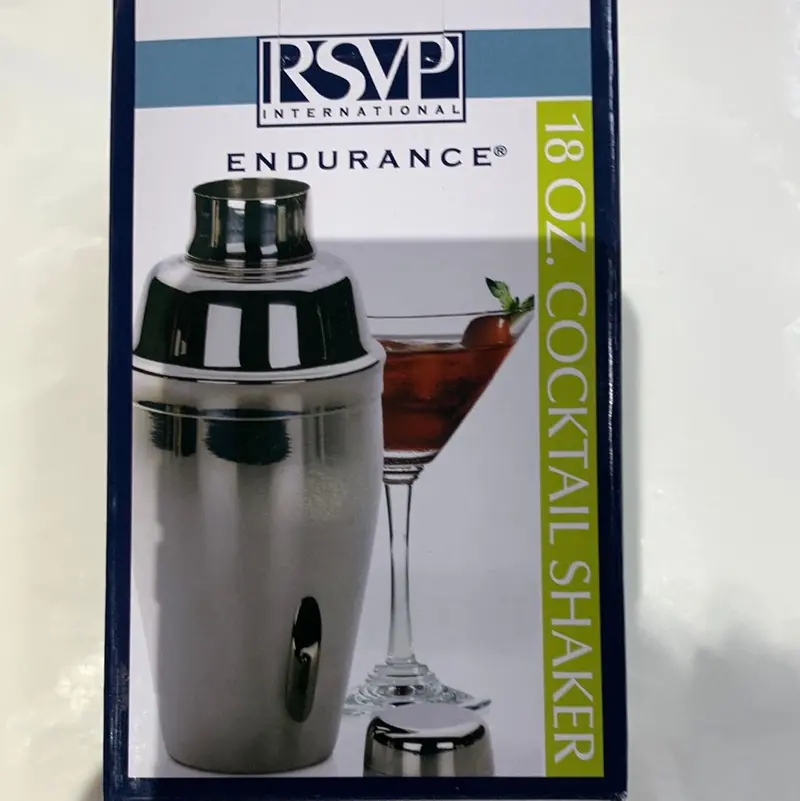 18-Ounce Stainless Steel Cocktail Shaker With Strainer 1
