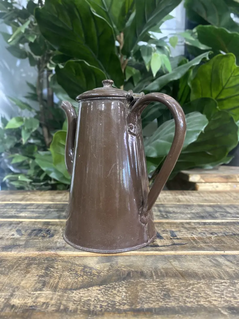 1950S Mission Brown Tin Coffee Canister 1