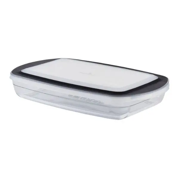 2.8-Quart Glass Oblong Baking Dish With Secure-Fit Lid – Oven-To-Table Ready 1