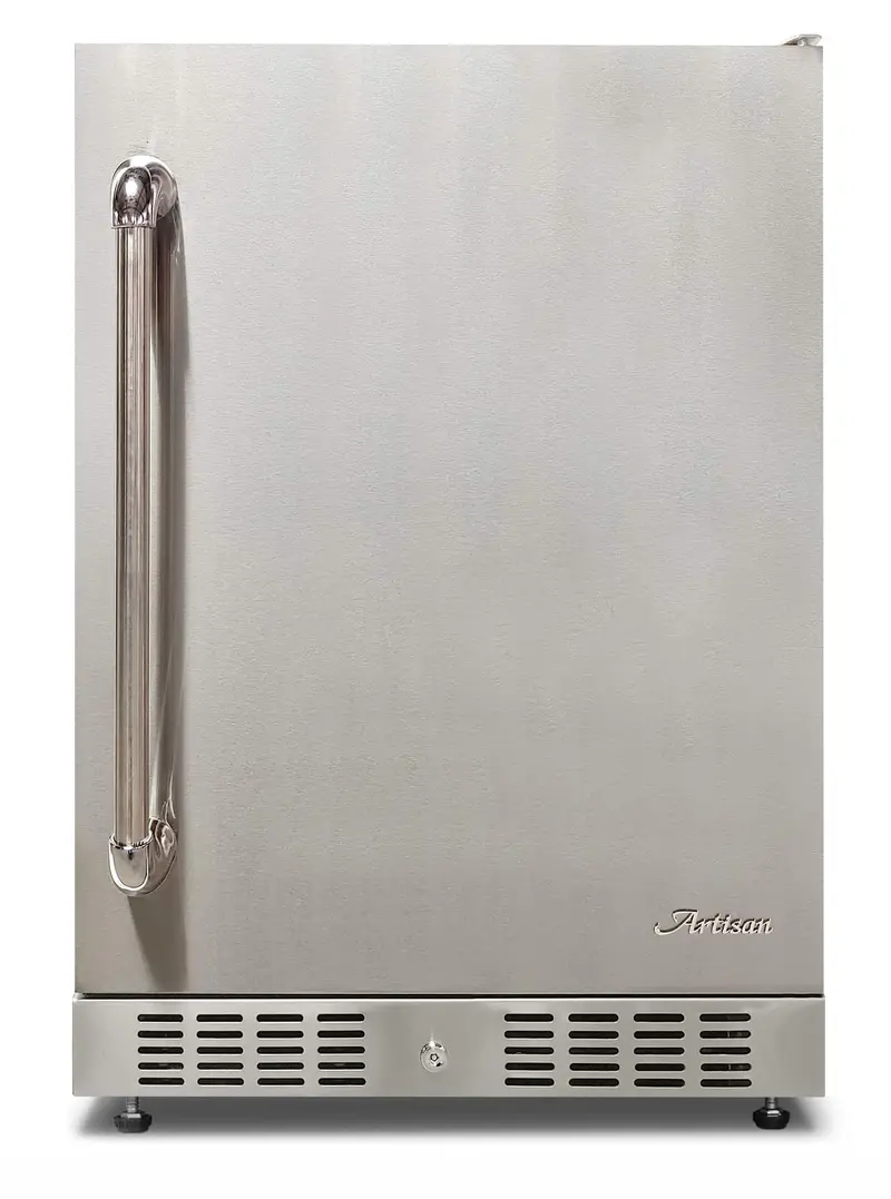24-Inch Artisan Outdoor Refrigerator With Solid Locking Door 1