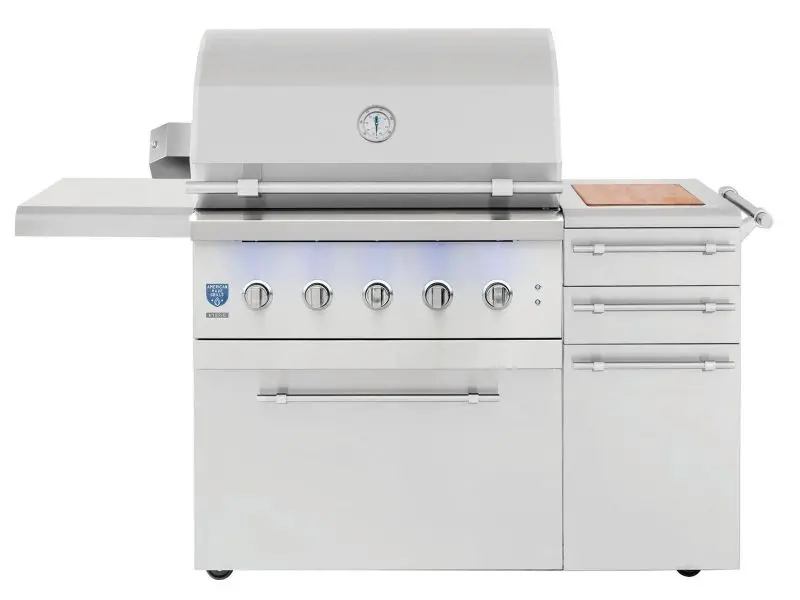 36-Inch Encore Hybrid Gas Grill – Freestanding Configuration 1