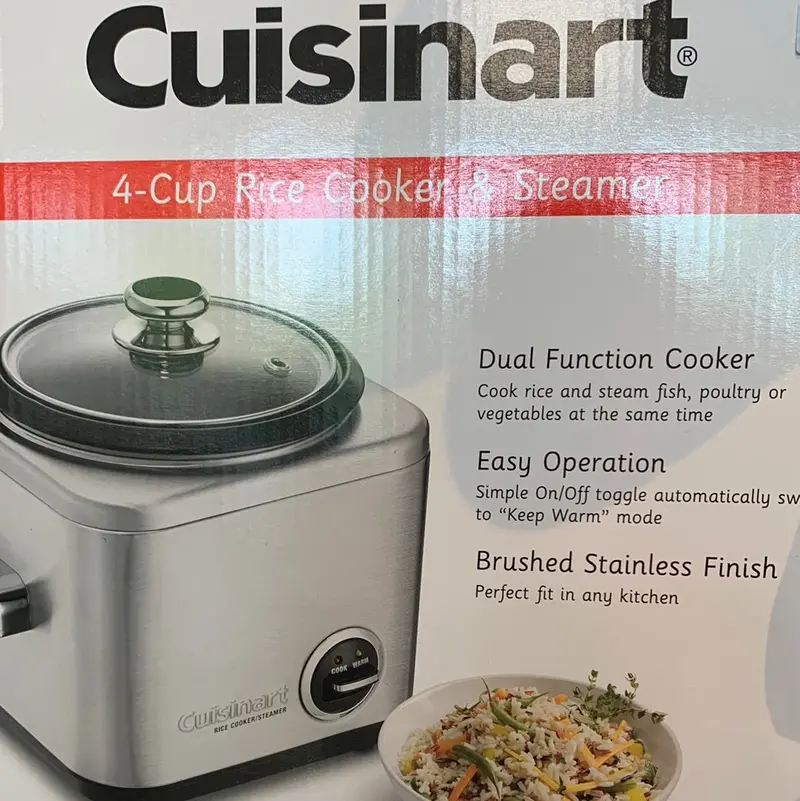 4-Cup Digital Rice Cooker & Steamer With Multi-Function Settings 1