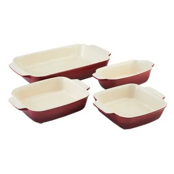 4-Piece Stackable Ceramic Bakeware Set – Smart-Design 1