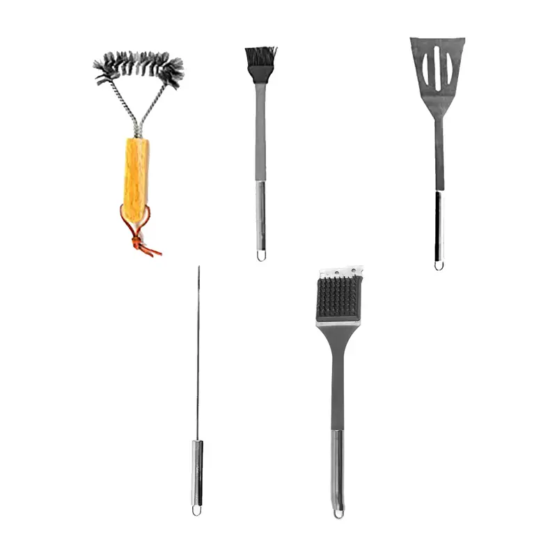 5-Piece Grill & Cleaning Combo Kit – Stainless Steel Bbq Tool Set 1