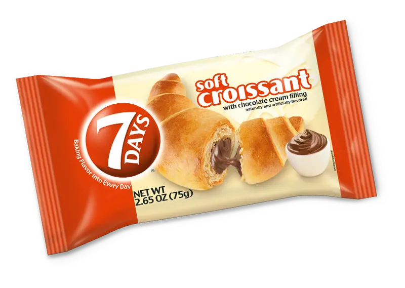 7 Days Soft Chocolate Croissant – 75G Individually Wrapped Pastry 1