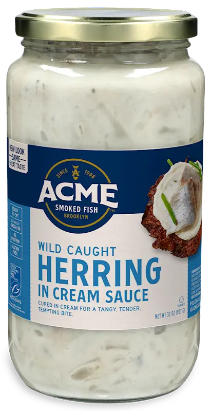 Acme Herring Fillets In Cream Sauce – 32 Oz Rich & Creamy Seafood Entrée 1