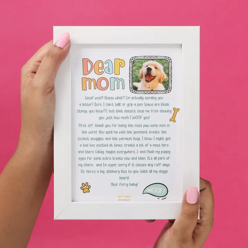 Adorable Letter Keepsake For Dog Moms 1