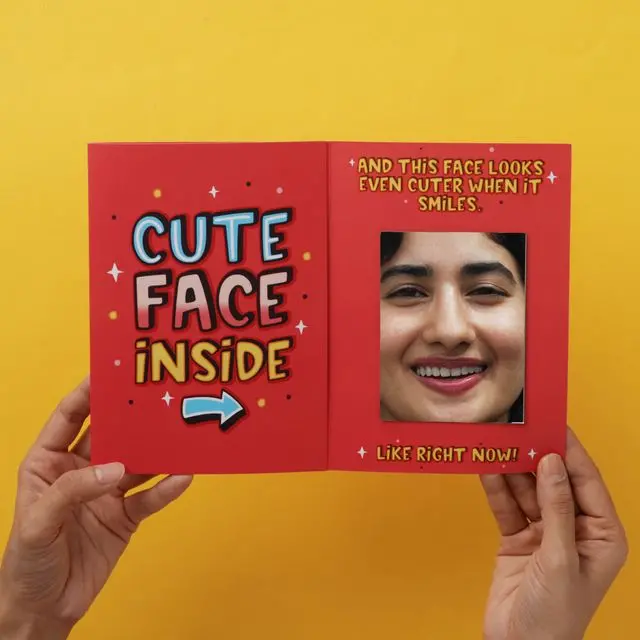 Adorable Mirror Greeting Card 1