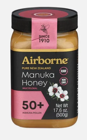 Airborne Manuka Honey Umf 50+, 17.6 Oz (500 G) 1