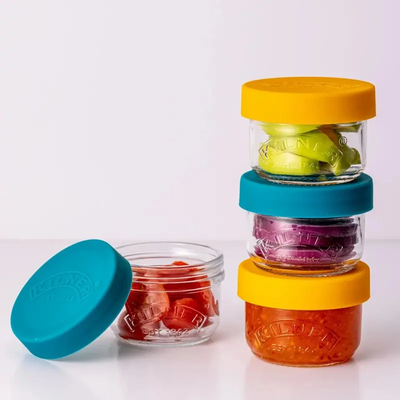 Airtight Snack & Store Ceramic Pots Set 1