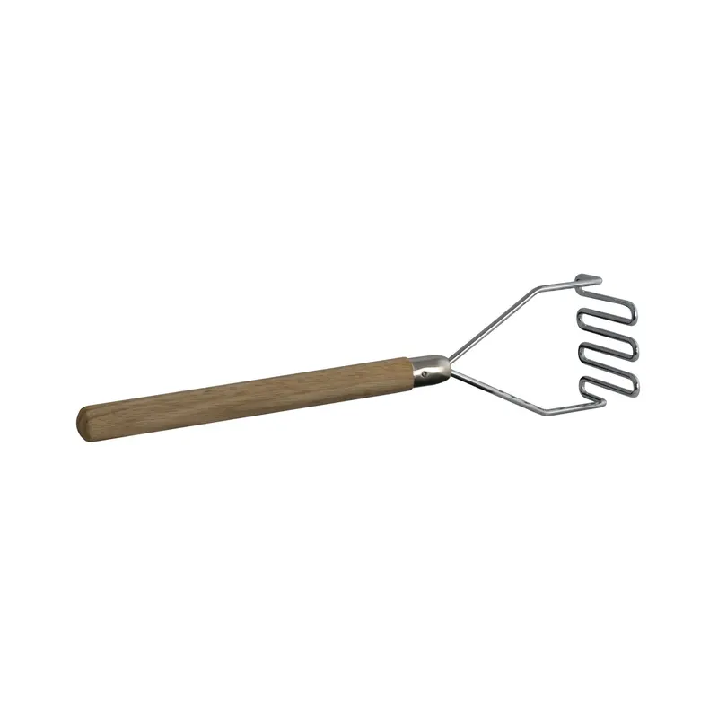 Alegacy Wooden-Handle Stainless Steel Potato Masher 1