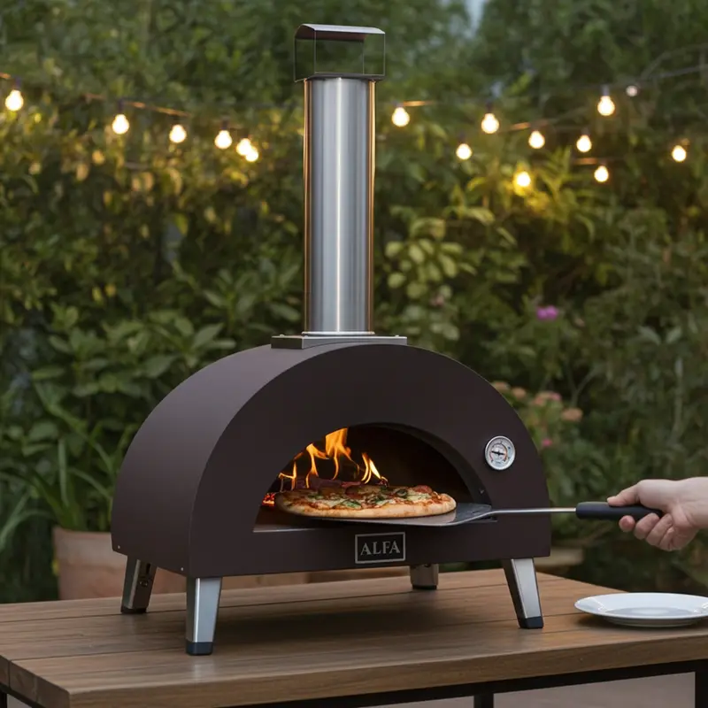 Alfa Moderno Nano Wood-Burning Countertop Pizza Oven 1