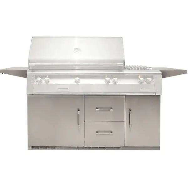 Alfresco 56-Inch Under-Grill Built-In Refrigerated Cart 1