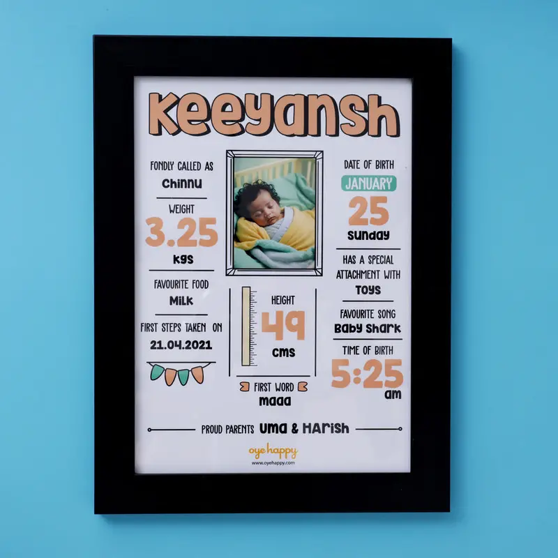 'All About My Baby' Personalized Keepsake Book 1