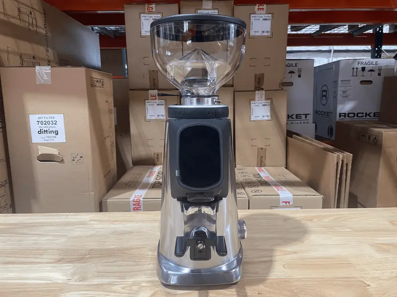 All Ground Chrome And Deep Black Espresso Grinder – Demo Model 1
