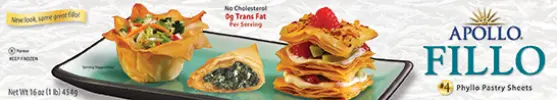 Apollo Fillo Dough #4 – Premium Phyllo Sheets, 1 Lb Roll 1
