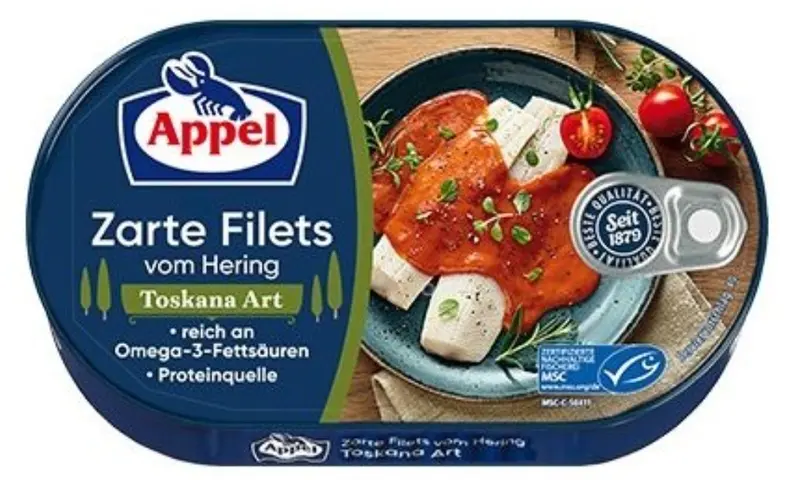 Appel Herring Fillets In Toscana Herb Sauce – 200G 1