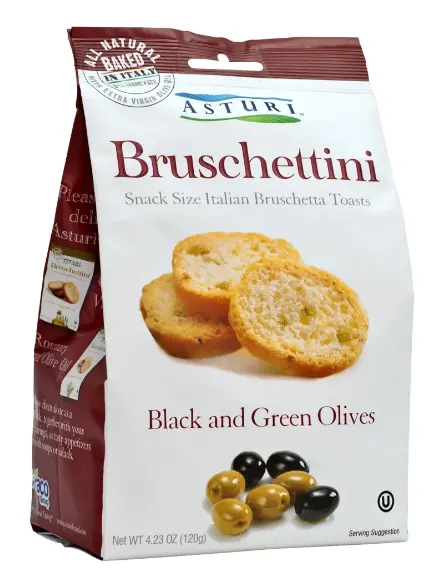 Asturi Bruschettini With Black & Green Olives – 120 G Jar 1