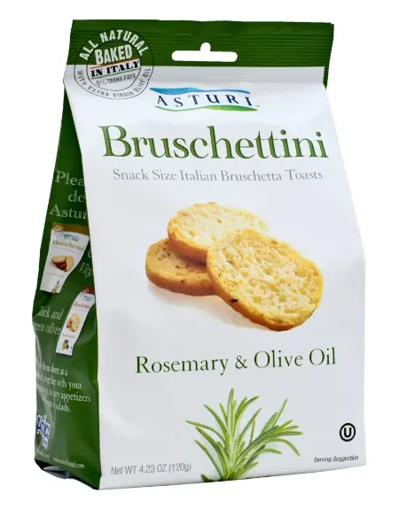 Asturi Bruschettini With Rosemary & Olive Oil – 120 G Jar 1