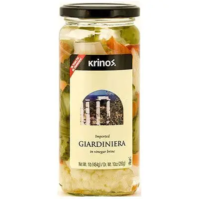 Authentic Giardiniera – 1 Lb (Krinos) 1