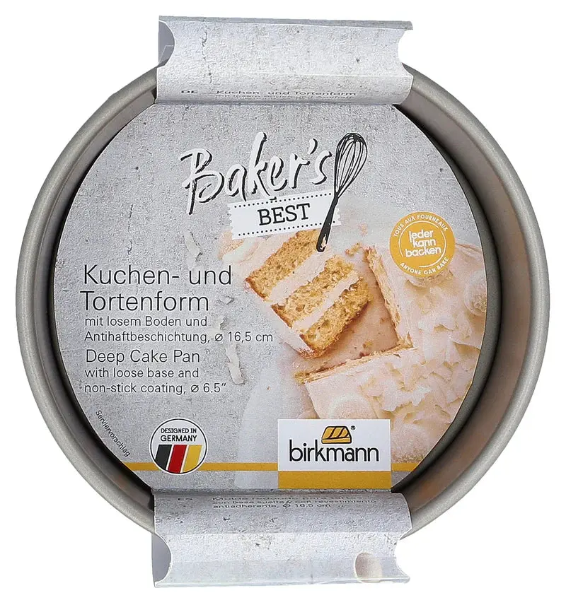 Baker’S Best Deep Round Cake Tin – Heavy-Gauge Aluminum 1