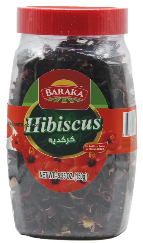 Baraka Dried Hibiscus Flowers – Tart Herbal Tea Ingredient, 5.25 Oz 1