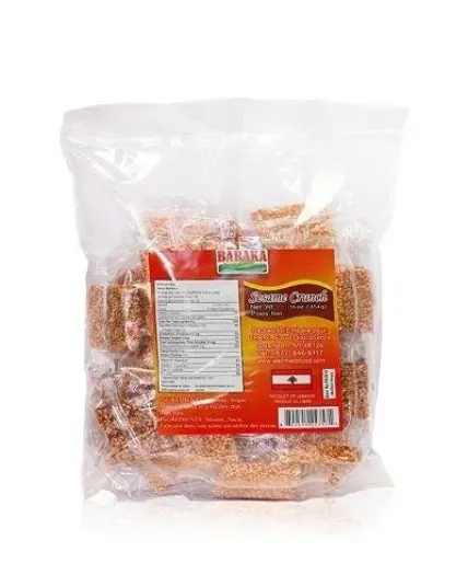 Baraka Sesame Crunch Candy – Crispy Toasted Sesame Treat, 16 Oz 1