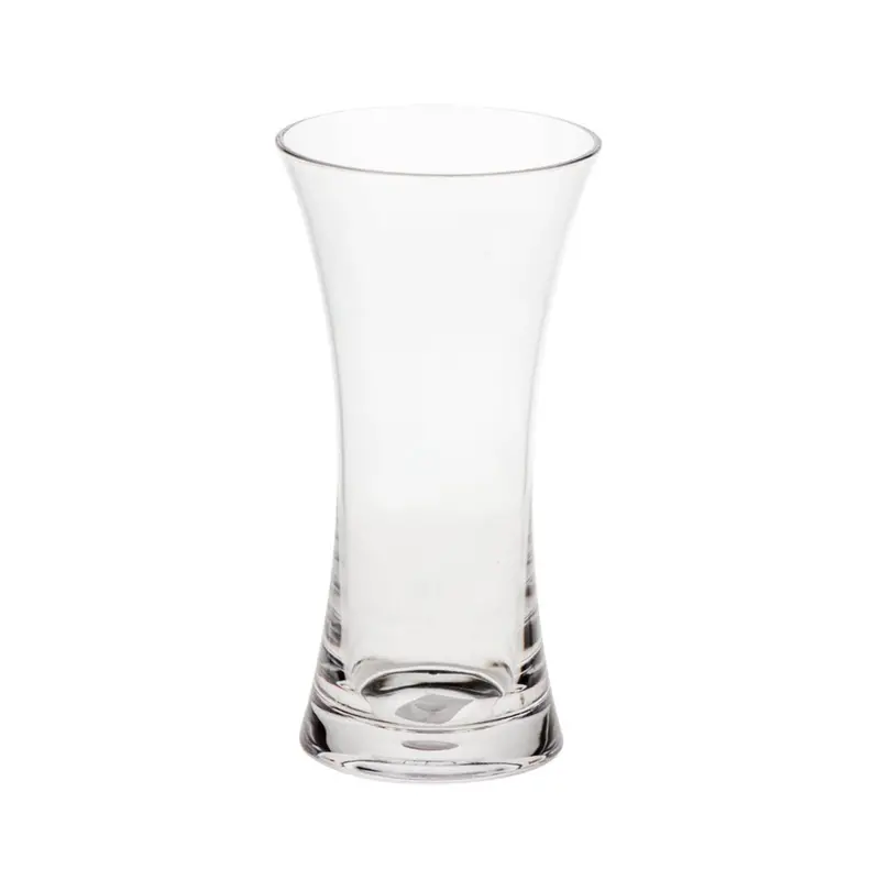 Beach-Themed Flute Vase – Decorative Clear Glass Accent 1