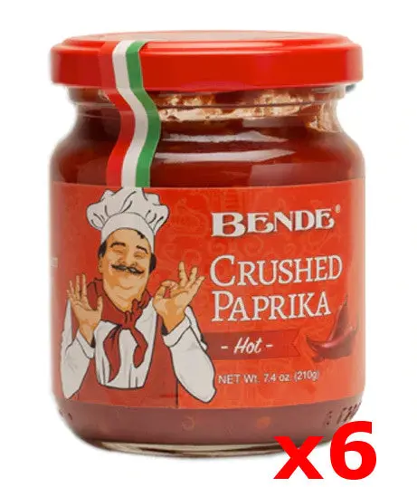 Bende Hot Crushed Paprika – Bold Smoked Spice, Case Of 6 × 210 G 1