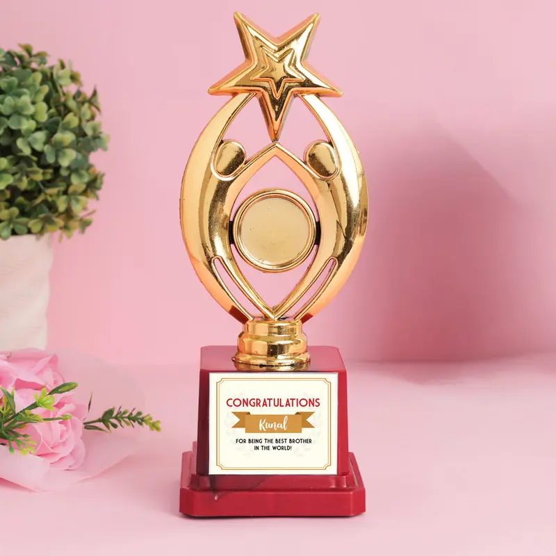 'Best Brother' Winner Trophy – Playful & Proud Recognition Award 1