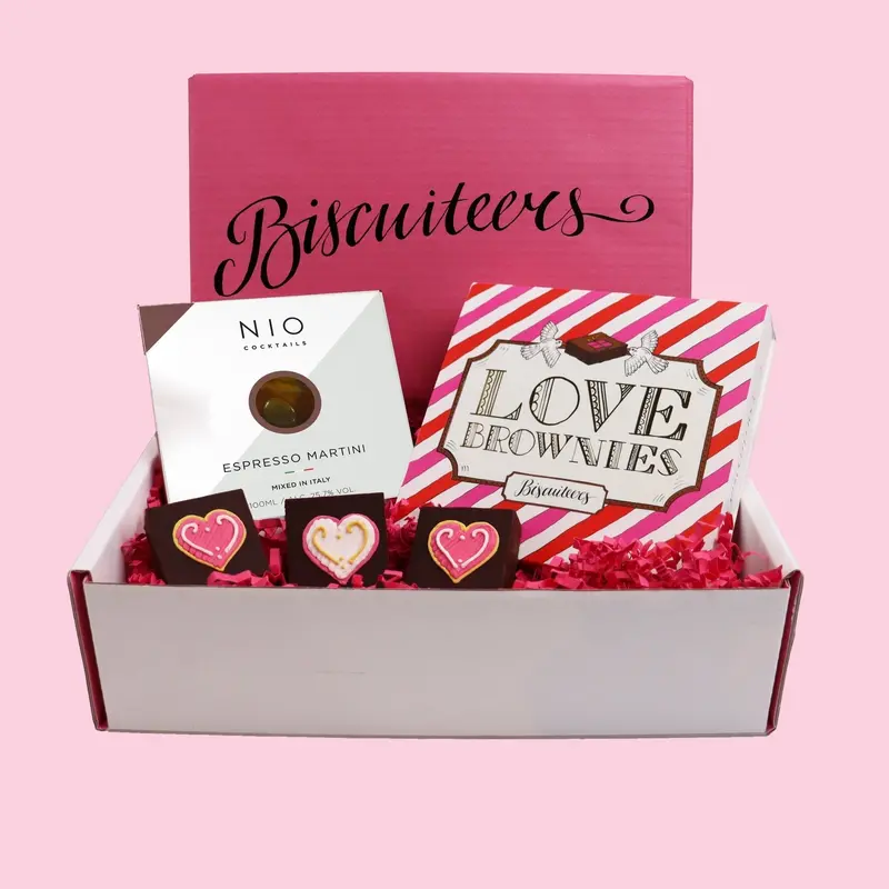 Biscuiteers Brownie & Espresso Gourmet Gift Box 1