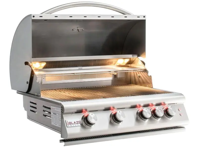 Blaze Premium 32-Inch Lte Built-In Grill – Marine-Grade 316L Stainless Steel 1