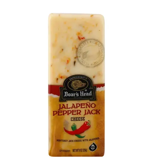 Boar’S Head Jalapeño Pepper Jack Cheese Block, 8 Oz 1