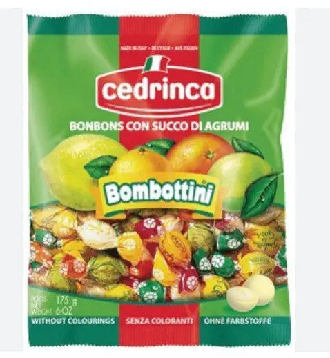 Bombottini Citrus Candies (Cedrinca) – 150G Individually Packaged 1