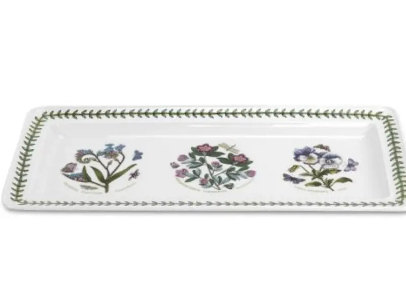 Botanic Garden 14-Inch Serving Tray – Floral Design Entertaining Platter 1