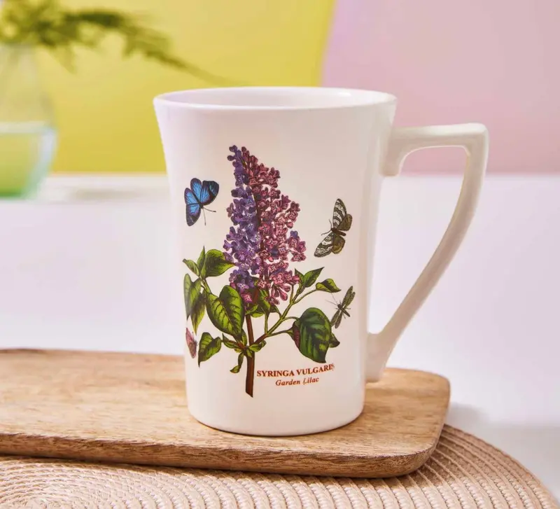 Botanic Garden Mandarin Mug – Ceramic Coffee Mug With Botanical Print (Sold Individually) 1