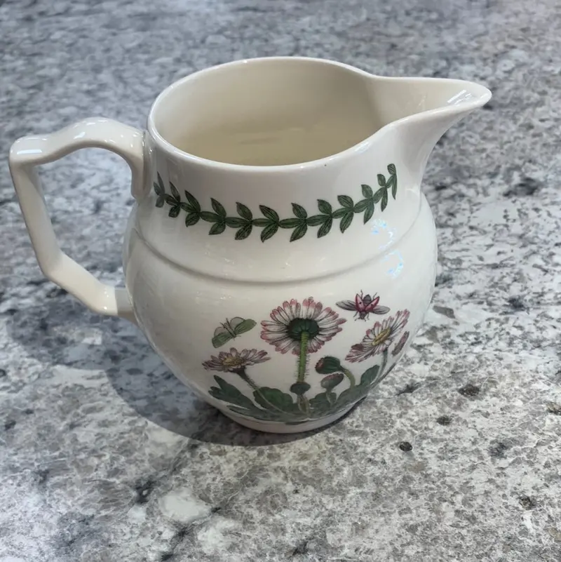 Botanic Garden Staffordshire-Style Ceramic Pitcher 1
