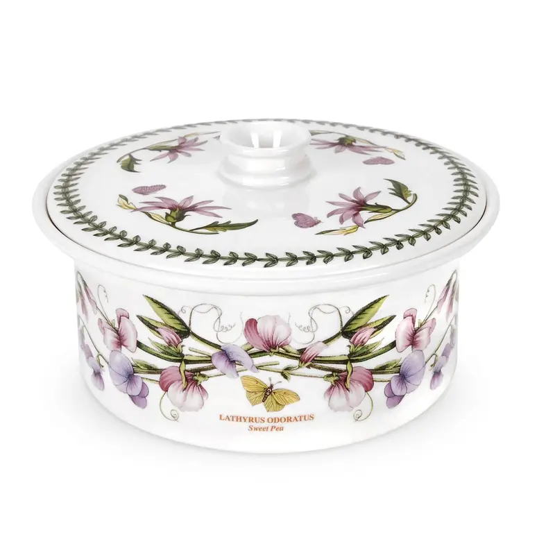 Botanic Garden Stoneware Covered Casserole Dish 1