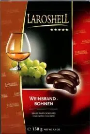 Brandy-Filled Chocolate Bonbons (Laroshell Weinbrand Bohnen) – 150G 1