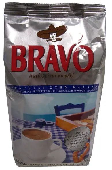 Bravo Greek Ground Coffee – 454G (16 Oz) 1