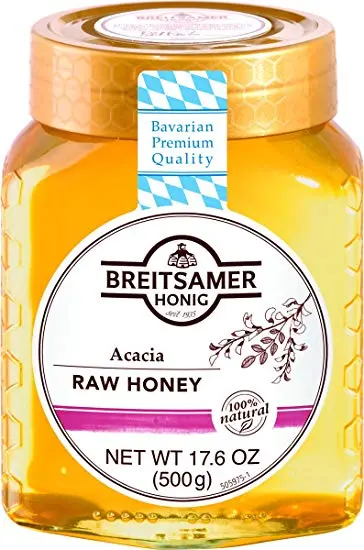 Breitsamer Raw Acacia Blossom Honey – 17.6 Oz (500 G) 1