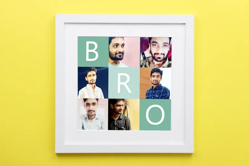 Brother’S Mosaic Photo Frame – Elegant Design 1