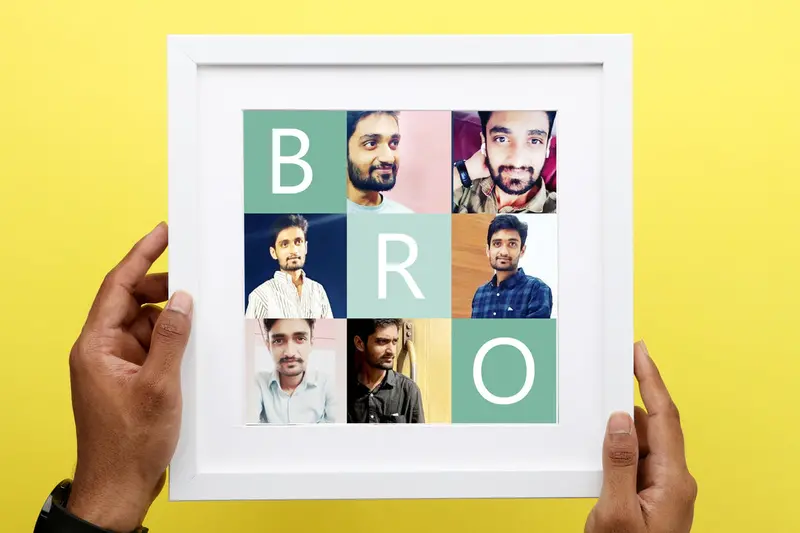 Brother’S Mosaic Photo Frame – With Protective Glass 1