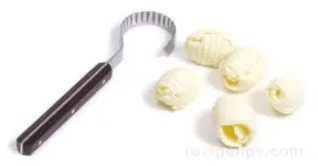 Browne Professional Butter Curler – Stainless Steel Curling Blade For Garnishes 1