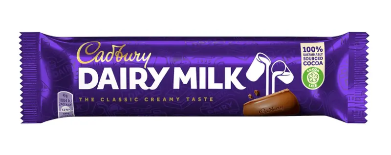Cadbury Dairy Milk Chocolate Bar – 45G 1