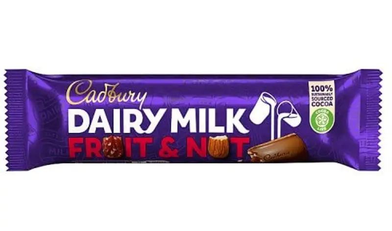 Cadbury Dairy Milk Fruit & Nut Chocolate Bar – 49G 1