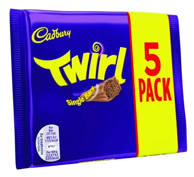 Cadbury Twirl Twin-Finger Chocolate Bar – 107.5G 1