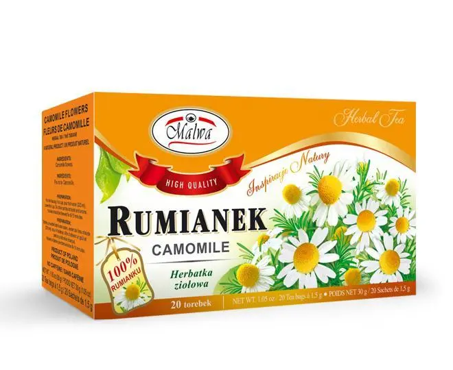 Calming Chamomile Herbal Tea – Malwa Brand, 20 Sachets 1
